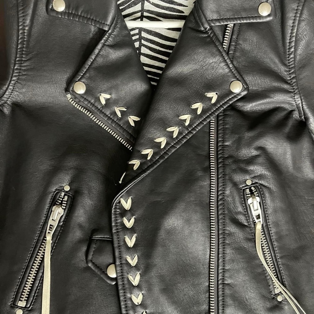 Faux leather size small